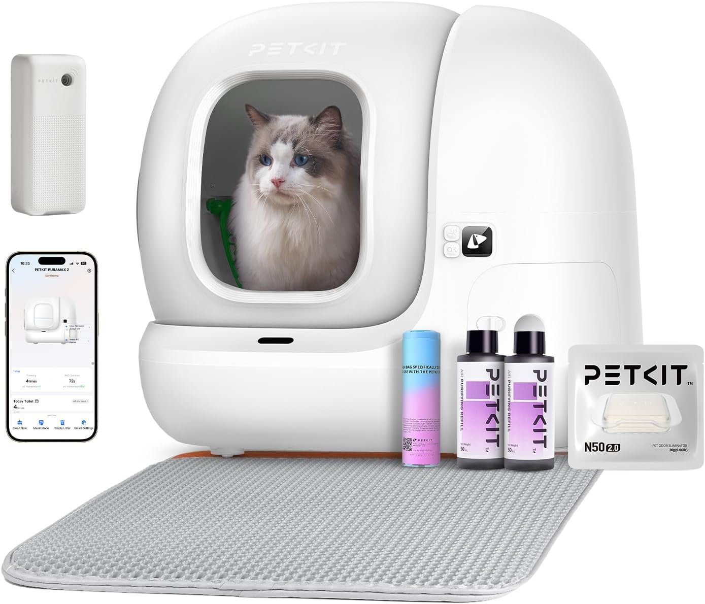 PETKIT Pura MAX 2 Arenero Gatos Autolimpiable