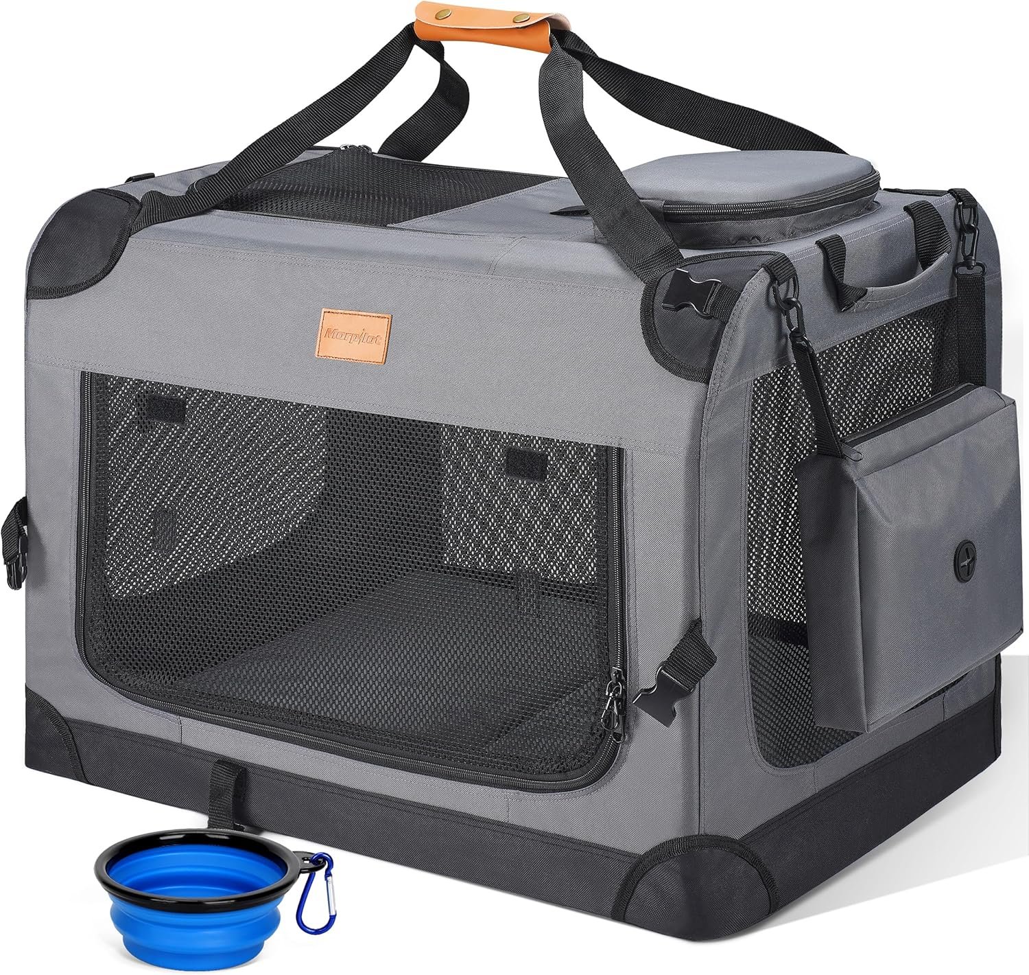 morpilot Transportín Perro Gato, Bolsa Transporte Transpirable para Mascotas